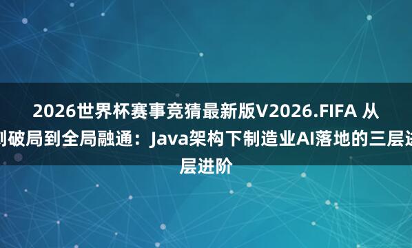 2026世界杯赛事竞猜最新版V2026.FIFA 从单刺破局到全局融通:Java架构下制造业AI落地的三层进阶