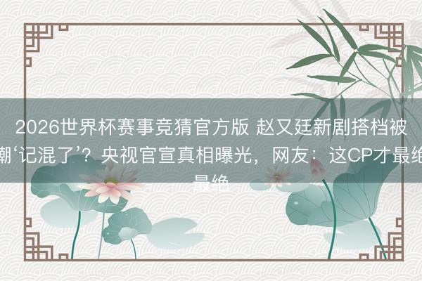 2026世界杯赛事竞猜官方版 赵又廷新剧搭档被嘲‘记混了’?央视官宣真相曝光,网友:这CP才最绝